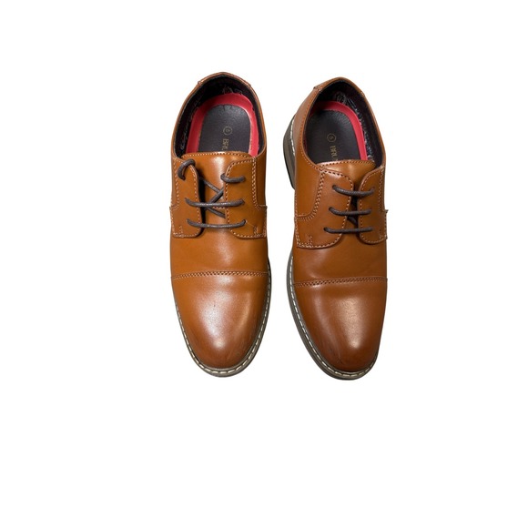 Source Unknown Other - Bruno Marc Dress Shoes Mens Size 9 Brown Cap Toe Derby Oxford Lace Up Casual